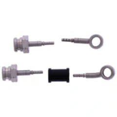 Bremsschlauch Stahlflex Kit silber 2-teilig