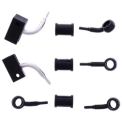 Stahlflex Bremsschlauch Kit Anschluss schwarz 3-teilig