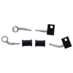 Bremsschlauch Stahlflex Kit Anschluss silber 2-teilig für Motorräder