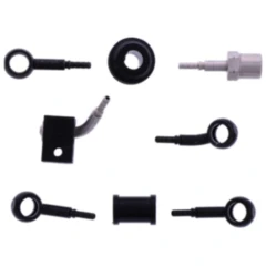 Bremsschlauch Stahlflex Kit schwarz 3-teilig für Motorräder