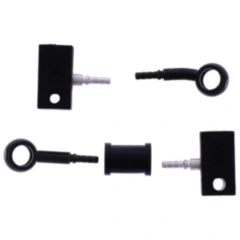 Bremsschlauch Stahlflex Kit mit schwarzen Anschlüssen 2-teilig 7576152