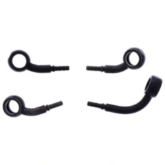 Stahlflex Bremsschlauch Kit Anschluss schwarz 2-teilig