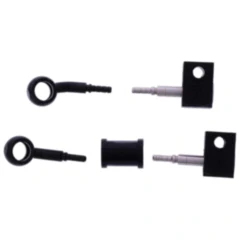 Bremsschlauch Stahlflex Kit für Motorräder Anschluss schwarz 2-teilig