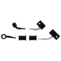 Bremsschlauch Stahlflex Kit 2-teilig schwarz