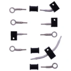 Bremsschlauch Stahlflex Kit Fittings silber 5-teilig