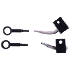 Bremsschlauch Stahlflex Anschluss schwarz 2-teilig