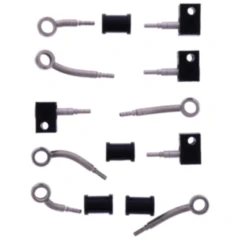 Bremsschlauch Stahlflex Kit silber 5-teilig für Motorräder