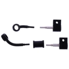 Bremsschlauch Stahlflex Kit schwarz 2-teilig 7576180