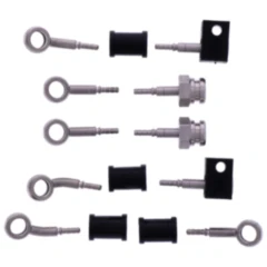 Stahlflex-Bremsschlauch Kit Anschluss silber 5-teilig