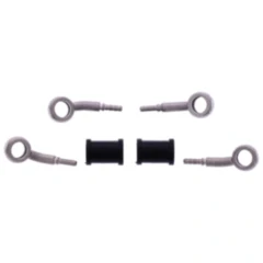 Bremsschlauch Kit silber 2-teilig