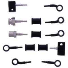 Bremsschlauch Stahlflex Kit 5-teilig mit schwarzen Anschluss