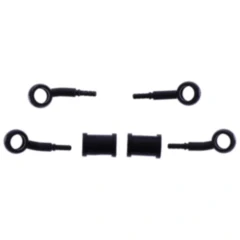 Bremsschlauch Stahlflex Kit fittings schwarz 2-teilig