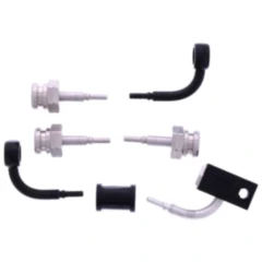 Bremsschlauch Stahlflex Kit mit schwarzen Anschlüssen 3-teilig 7576192