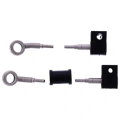 Bremsschlauch Stahlflex Kit Silber 2-teilig für Motorräder