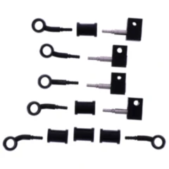 Bremsschlauch Stahlflex Kit Verbindungen schwarz 5-teilig