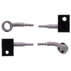 Bremsschlauch Stahlflex Kit 2-teilig silber 7576198