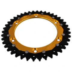 Kettenrad Dual 42Z Teilung 520 gold ZF Innendurchmesser 136 Lochkreis 156 passend für: Husqvarna TE, WR, SM, CR