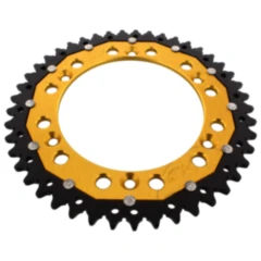 Kettenrad Dual 45Z Teilung 520 gold ZF Innendurchmesser 136 Lochkreis 156 passend für: Husqvarna TE, WR, SM, CR