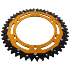 Kettenrad Dual 46Z Teilung 520 gold ZF Innendurchmesser 136 Lochkreis 156 passend für: Husqvarna TE, WR, SM, CR