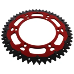Kettenrad Dual 50Z Teilung 520 rot ZF Innendurchmesser 136 Lochkreis 156 passend für: Husqvarna TE, WR, SM, CR