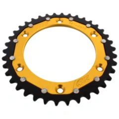 Kettenrad Dual 38Z Teilung 520 gold ZF Innendurchmesser 125 Lochkreis 150 passend für: Husqvarna FE, FC, TE
