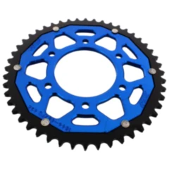 Kettenrad Dual 48Z Teilung 428 blau ZF für Motorräder