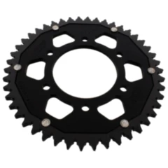 Kettenrad Dual 46Z 428 schwarz für Motorräder