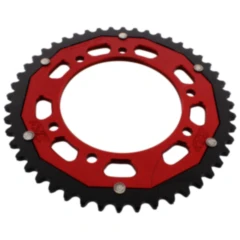 Kettenrad Dual 48Z Teilung 420 rot ZF Innendurchmesser 105 Lochkreis 125 passend für: Derbi Senda