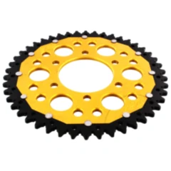Kettenrad Dual 46Z Teilung 520 gold ZF Innendurchmesser 080 Lochkreis 104 passend für: Kawasaki Z, ZX - 6R, KLE
