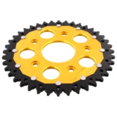 Kettenrad Dual 40Z Teilung 520 gold ZF Innendurchmesser 062 Lochkreis 108 passend für: Aprilia RS, Tuono, Tuareg