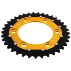 Kettenrad Dual 37Z Teilung 520 gold ZF Innendurchmesser 100 Lochkreis 124 passend für: Ducati Monster, Supersport, S