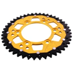 Kettenrad Dual 45Z Teilung 520 gold ZF Innendurchmesser 100 Lochkreis 124 passend für: Ducati Monster, Supersport, S