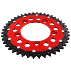 Kettenrad Dual 44Z Teilung 520 rot ZF Innendurchmesser 100 Lochkreis 124 passend für: Ducati Scrambler, Monster, Panigale