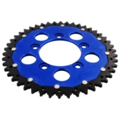 ZF Dual Kettenrad 46Z 520, blau, Innendurchmesser 87 mm, Lochkreis 110