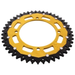 Kettenrad Dual 47Z Teilung 520 gold ZF Innendurchmesser 125 Lochkreis 145 passend für: MZ/MUZ Baghira