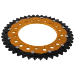 Kettenrad Dual 43Z Teilung 525 gold ZF Innendurchmesser 120 Lochkreis 140 passend für: Triumph Bonneville, Thruxton, Scrambler