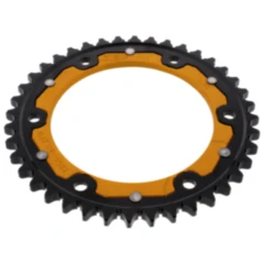 Kettenrad Dual 40Z Teilung 530 gold ZF Innendurchmesser 134 Lochkreis 160 passend für: Honda CBR, VTR