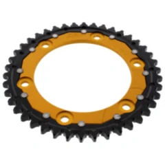 Kettenrad Dual 42Z Teilung 530 gold ZF Innendurchmesser 134 Lochkreis 160 passend für: Honda CBR, VTR
