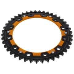 Kettenrad Dual 43Z Teilung 530 gold ZF Innendurchmesser 154 Lochkreis 176 passend für: Honda VFR, CB