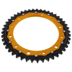 Kettenrad Dual 45Z Teilung 530 gold ZF Innendurchmesser 154 Lochkreis 176 passend für: Honda VFR, CB