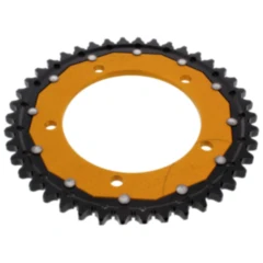 Kettenrad Dual 42Z Teilung 530 gold ZF Innendurchmesser 120 Lochkreis 140 passend für: Triumph Tiger, Sprint, Daytona