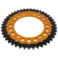 Kettenrad Dual 43Z Teilung 530 gold ZF Innendurchmesser 120 Lochkreis 140 passend für: Triumph Tiger, Sprint, Daytona