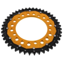 Kettenrad Dual 44Z Teilung 530 gold ZF Innendurchmesser 120 Lochkreis 140 passend für: Triumph Tiger, Sprint, Daytona
