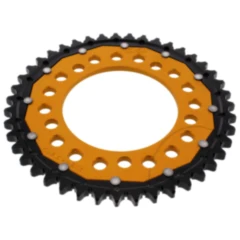 Kettenrad Dual 43Z Teilung 530 gold ZF Innendurchmesser 112 Lochkreis 138 passend für: Honda CB, CBR, CBF