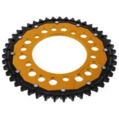 Kettenrad Dual 45Z Teilung 530 gold ZF Innendurchmesser 112 Lochkreis 138 passend für: Honda CB, CBR, CBF