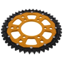 Kettenrad Dual 44Z Teilung 530 gold ZF Innendurchmesser 080 Lochkreis 104 passend für: Kawasaki ZRX, ZX - 9R, ZX - 12R