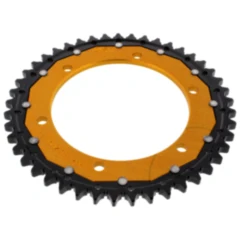 Kettenrad Dual 45Z Teilung 530 gold ZF Innendurchmesser 140 Lochkreis 160 passend für: Kawasaki GPZ, ZRX, ZR