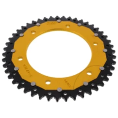 Kettenrad Dual 47Z Teilung 525 gold ZF Innendurchmesser 140 Lochkreis 168 passend für: BMW F (800, 650, 700)