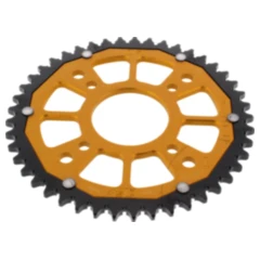 Kettenrad Dual 45Z Teilung 428 gold ZF Innendurchmesser 058 Lochkreis 090