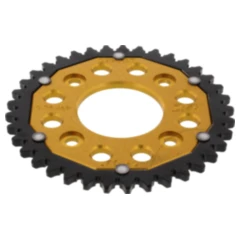 Kettenrad Dual 37Z Teilung 420 gold ZF Innendurchmesser 058 Lochkreis 090